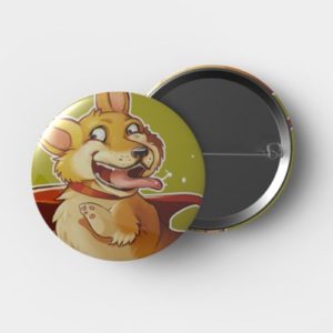 Button Corgie Gross