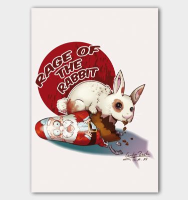 Postkarte Kaninchen
