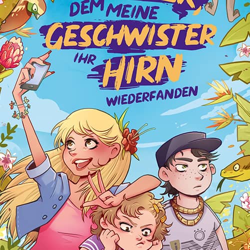 Childrens book cover ‚Der Sommer in dem…‘