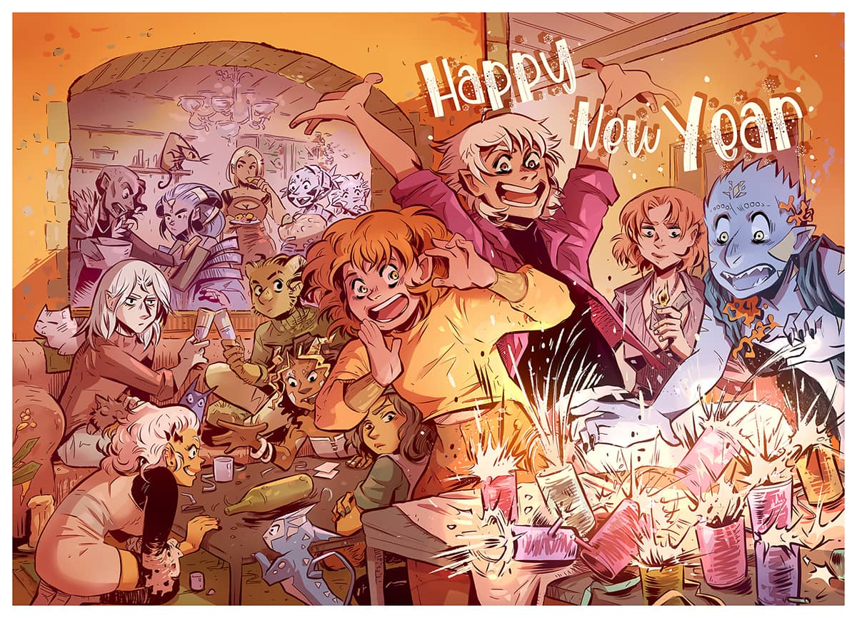 Happy New Year Illustration