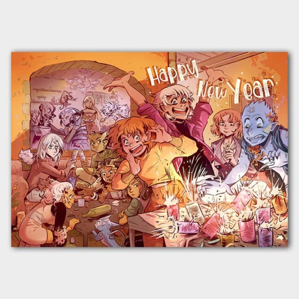 Kunstdruck - Happy New Year