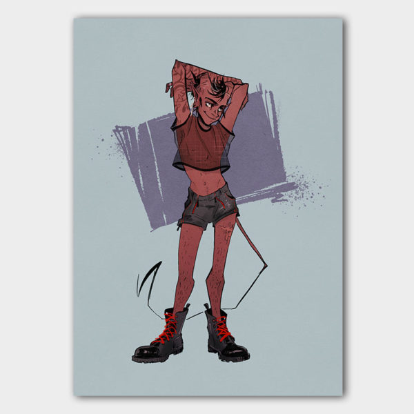 Kunstdruck Punk Teufel