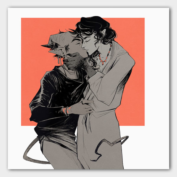 Kunstdruck Morgenkuss